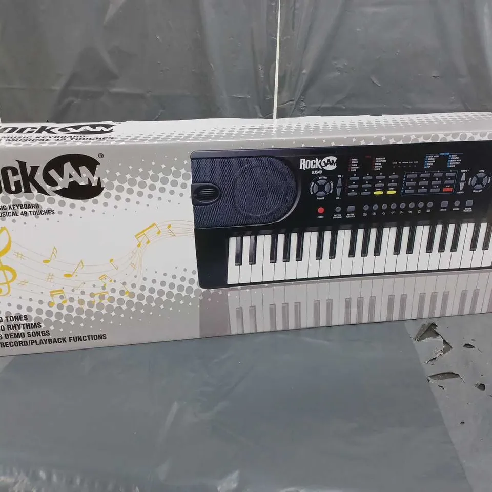 BOXED RJ549 ROCKJAM 49 KEY PORTABLE KEYBOARD RRP £49.99