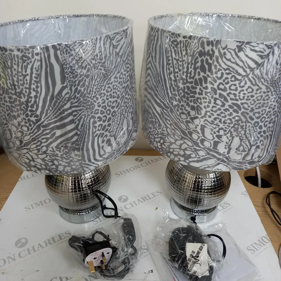 JM BY JULIEN MACDONALD SET OF 2 DISCO BALL LAMPS