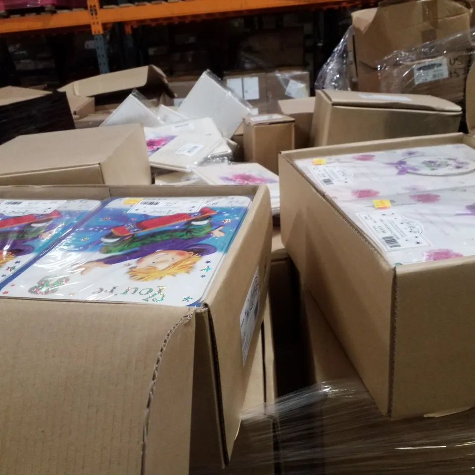PALLET CONTAINING LARGE QUANTITY OF ASSORTED GREETINGS CARDS