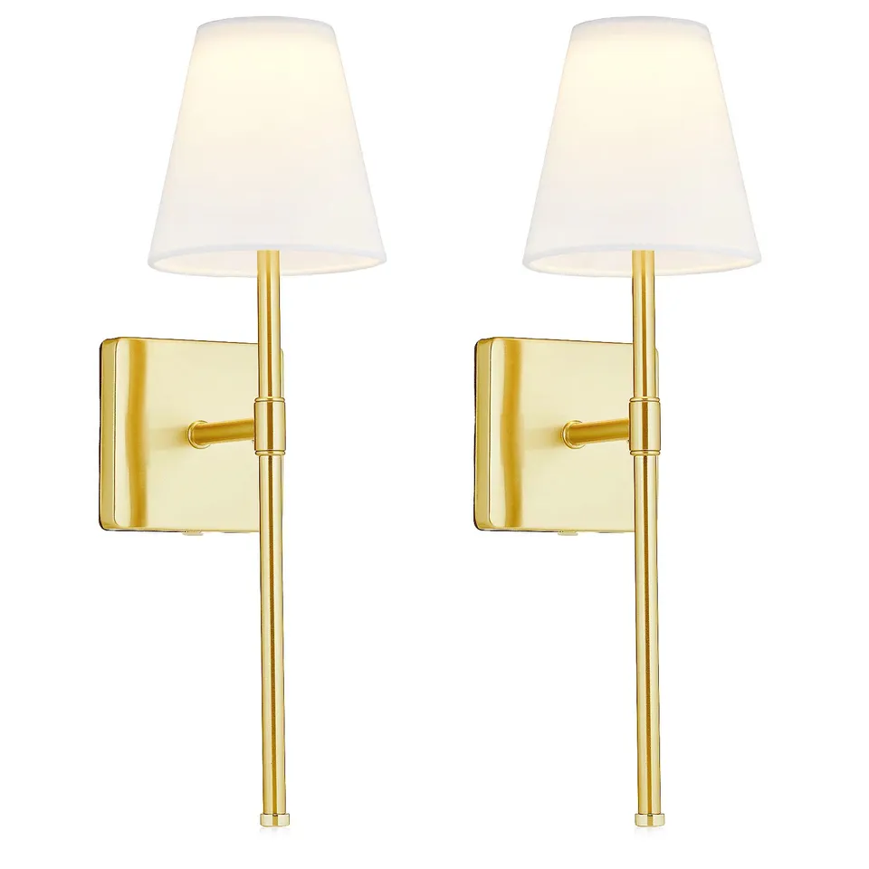 BELL & HOWELL SET OF 2 RECHARGEABLE WALL LIGHT SCONCES