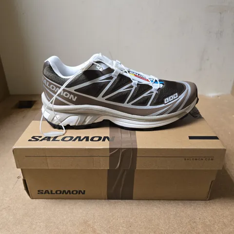 SALOMON OUTDOOR PLEIN AIR TRAIL SHOES – EARTH BROWN/WALNUT/SILVER – UK 8.5