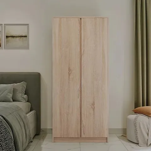 BOXED MALVERN 2 DOOR WARDROBE SONOMA OAK EFFECT (2 BOXES)