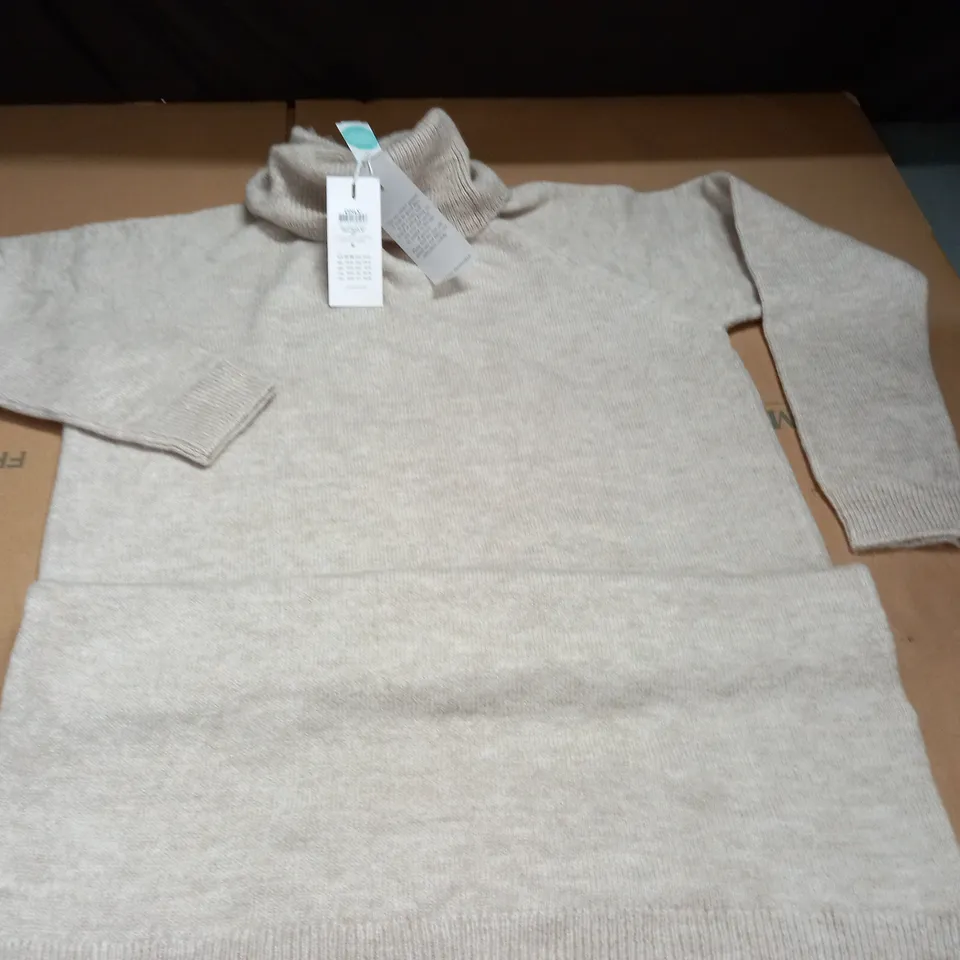 ONLY ROLL NECK LONG SLEEVE DRESS - M