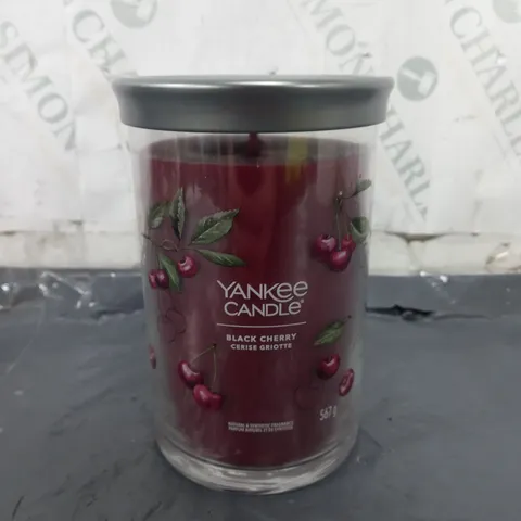 BLACK CHERRY SIGNATURE LARGE TUMBLER YANKEE CANDLE