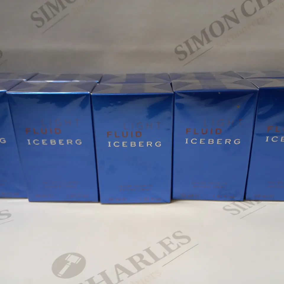 10 X 30ML LIGHT FLUID ICEBERG EAU DE TOILETTE 