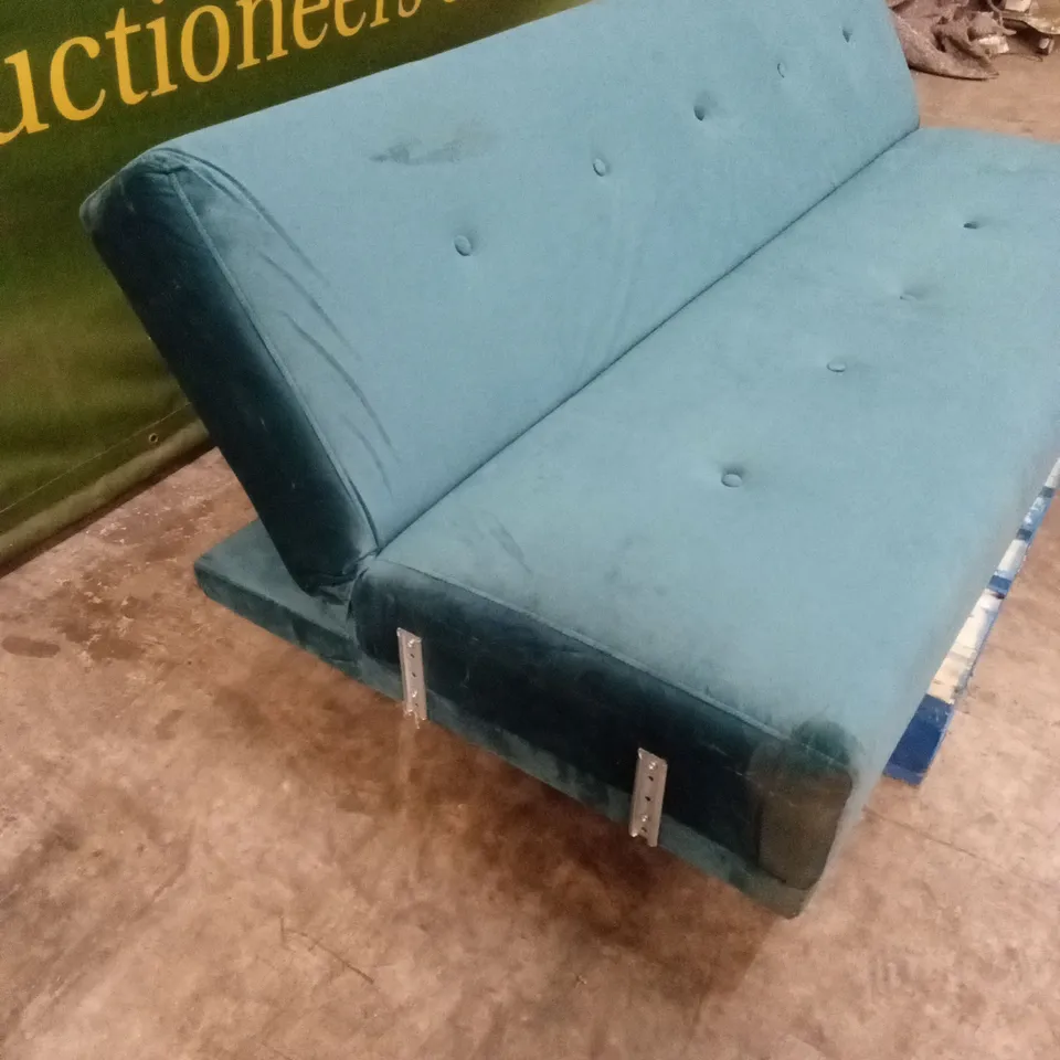 CADIZ VELVET SOFA BED - TEAL