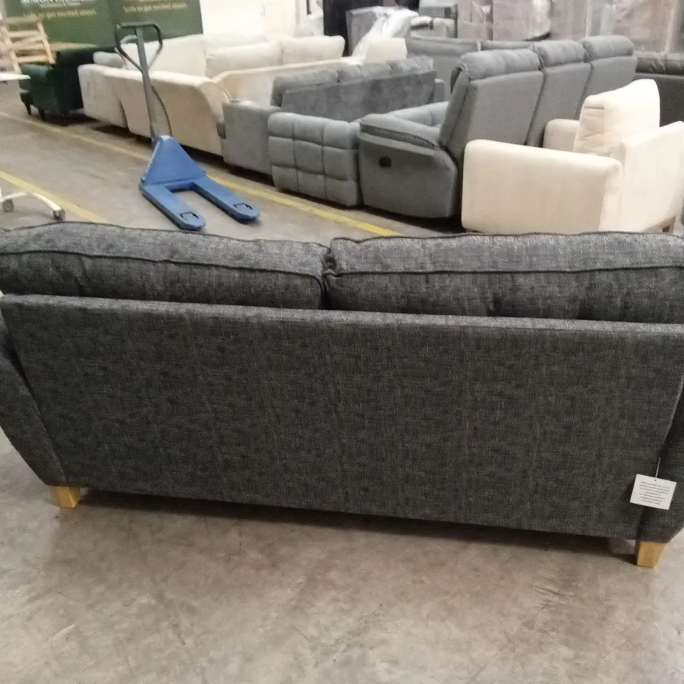 HALSTOW 3 SEATER FABRIC SOFA - CHARCOAL RRP £749