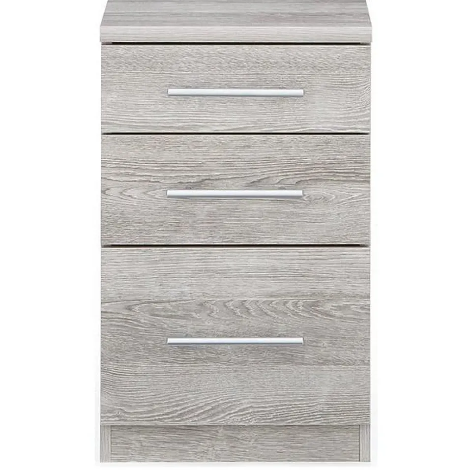 HOME ESSENTIALS - PRAGUE GRADUATED BEDSIDE CABINET - COLLECTION ONLY