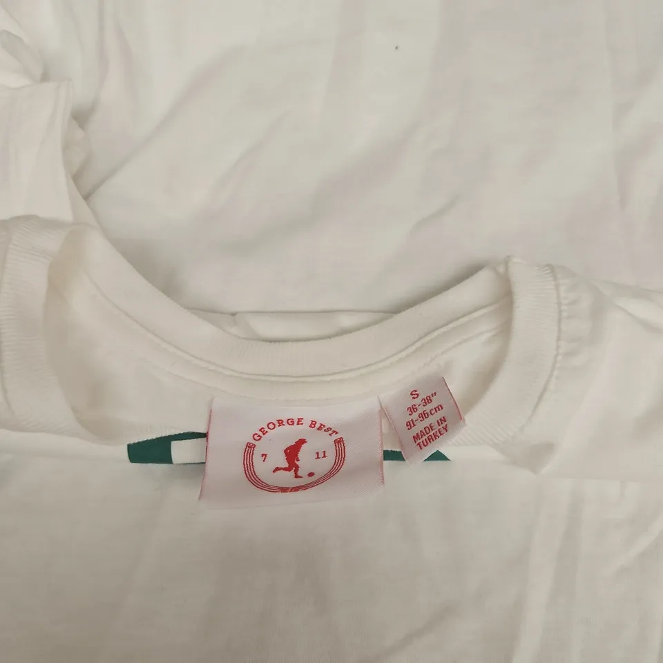 GEORGE BEST WHITE SMALL T SHIRT