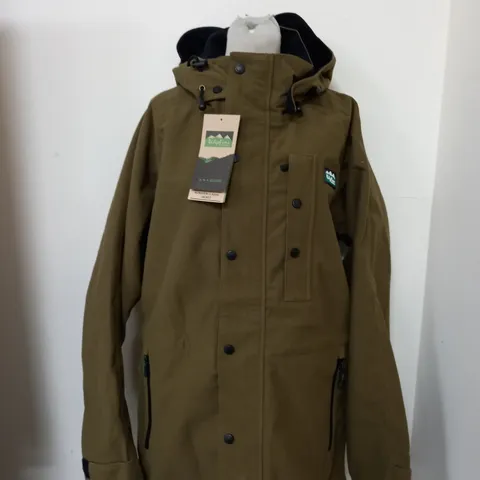 RIDGELINE CLASSIC MONSOON RAIN JACKET IN TEAK SIZE S