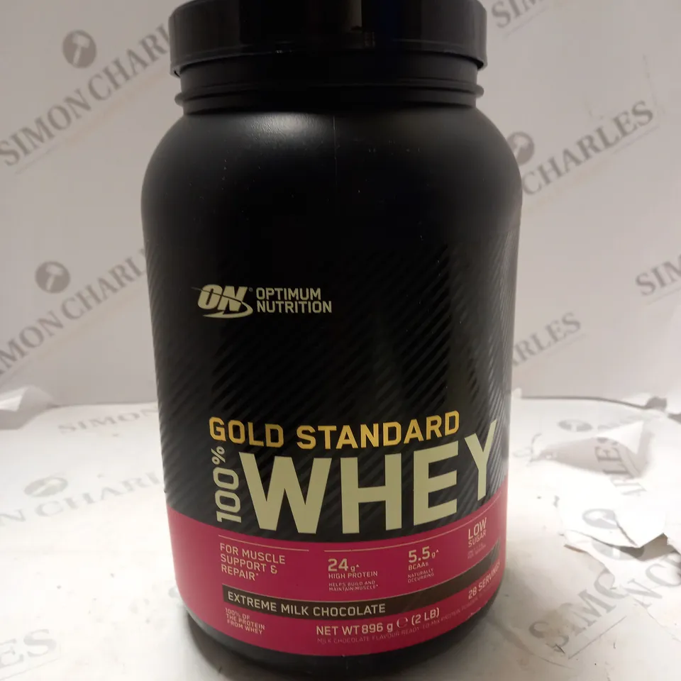 OPTIMUM NUTRITION GOLD STANDARD 100% WHEY EXTREME MILK CHOCOLATE - 896G 28 SERVINGS