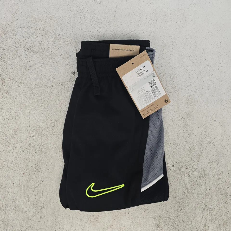 NIKE KID'S PANTS IN BLACK/GREY SIZE XS