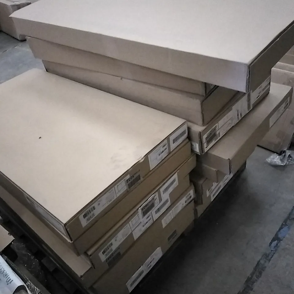 PALLET OF ASSORTED BOXED SIDE STORAGE UNIT PARTS