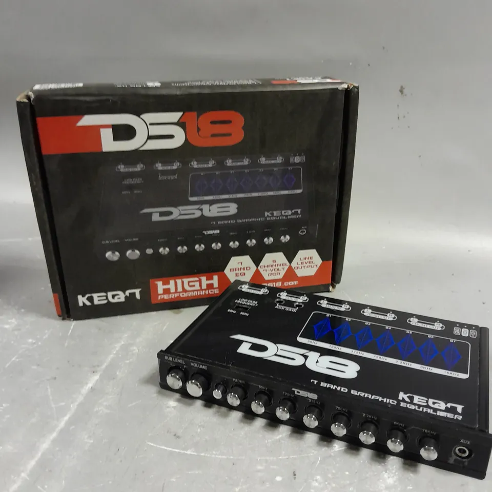 BOXED DS18 KEQ7 7 BAND 6 CHANNEL EQUALIZER