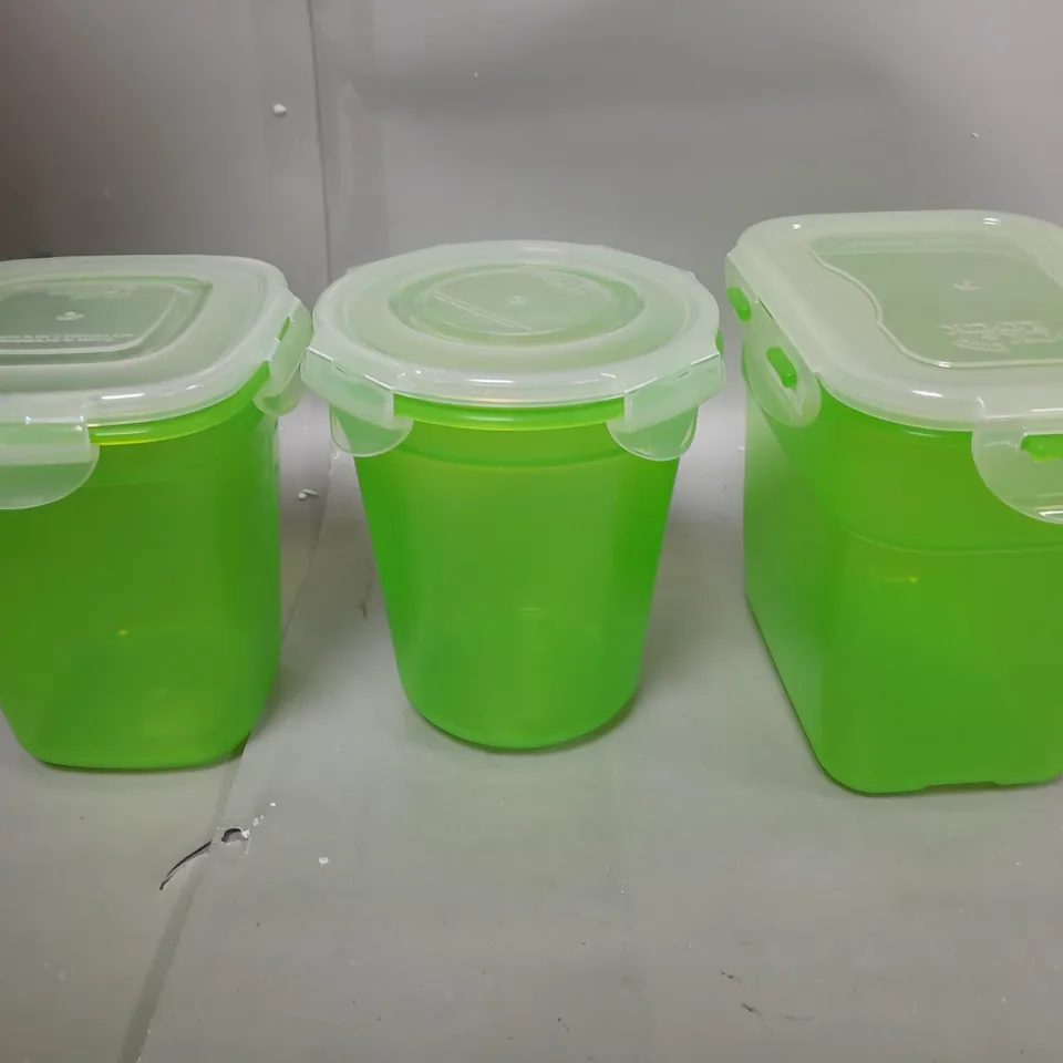 LOCK & LOCK APPROX 20 PIECE NESTABLE FOOD CONTAINERS