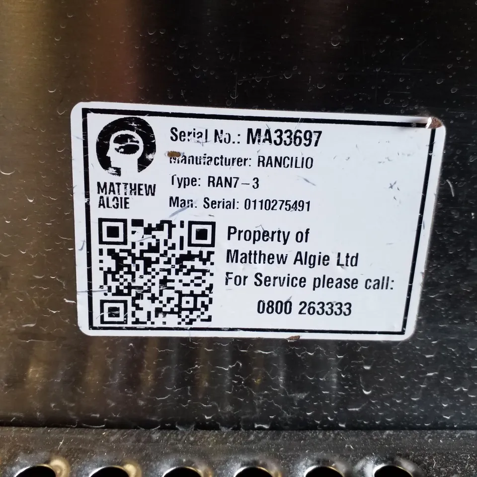 RANCILIO RAN7-3 COMMERCIAL 3 GROUP BARRISTA COFFEE MACHINE 