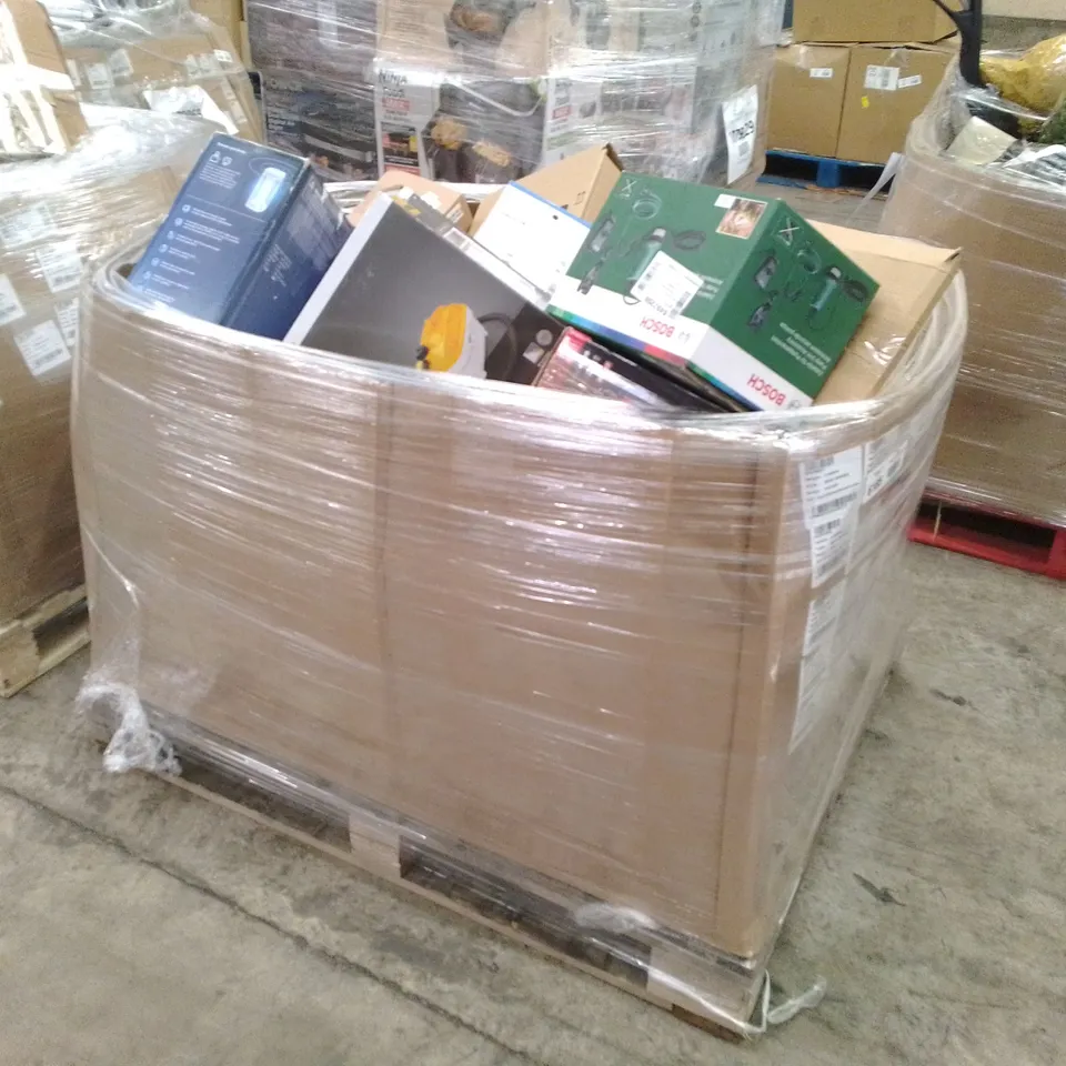 PALLET OF APPROXIMATELY 63 UNPROCESSED RAW RETURN HOUSEHOLD AND ELECTRICAL GOODS TO INCLUDE;