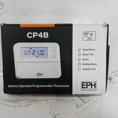 EPH CONTROLS CP4B DIGITAL SINGLE ZONE PROGRAMMABLE ROOM THERMOSTAT