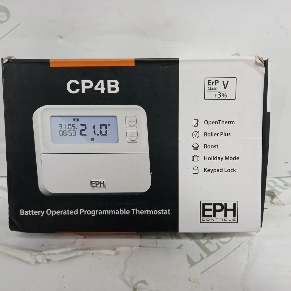 EPH CONTROLS CP4B DIGITAL SINGLE ZONE PROGRAMMABLE ROOM THERMOSTAT