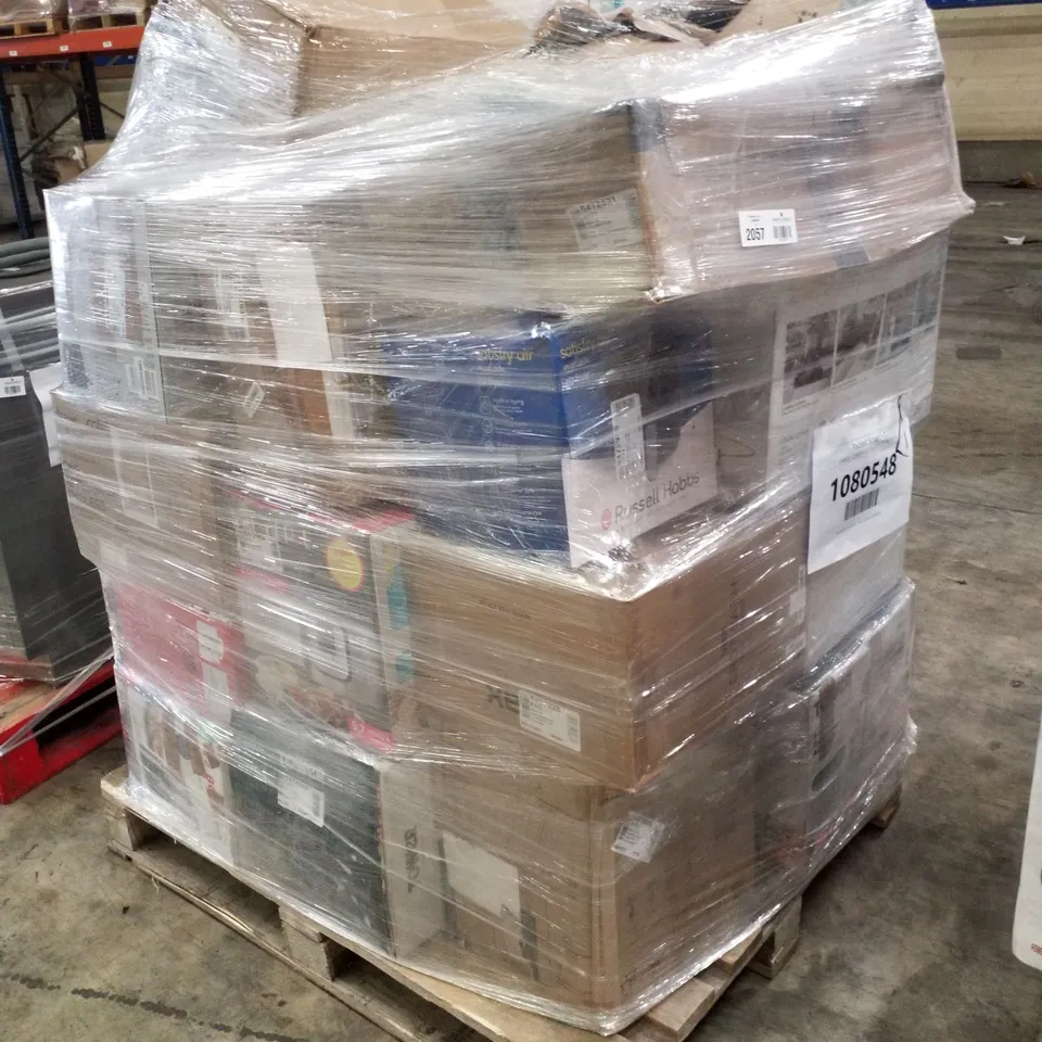 PALLET OF APPROXIMATELY 23 UNPROCESSED RAW RETURN HOUSEHOLD AND ELECTRICAL GOODS TO INCLUDE;
