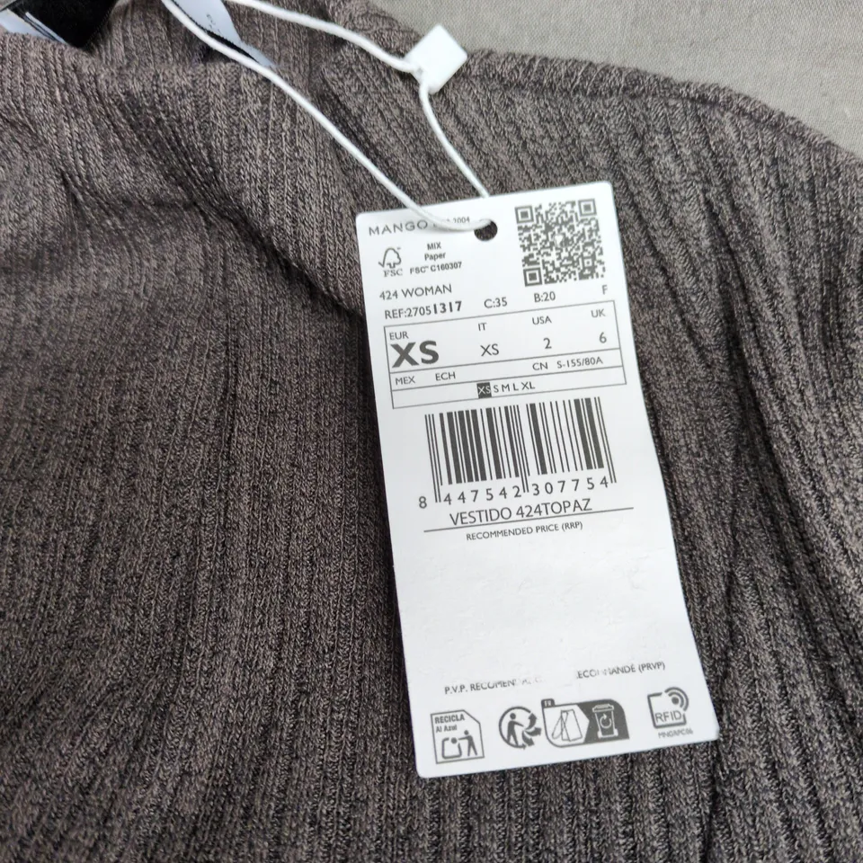MANGO VESTIDO TOPAZ KNIT DRESS – UK 6 (EU XS)