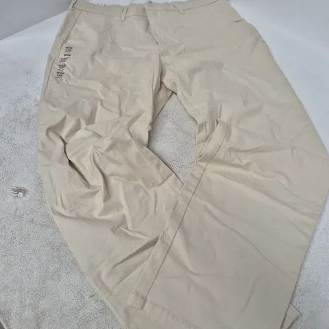 M&S REGULAR FIT TROUSERS – UK 36 (W36 L29) – BEIGE