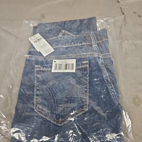 BAGGED HOLLISTER BLUE DENIM JEAN - SIZE UNSPECIFIED