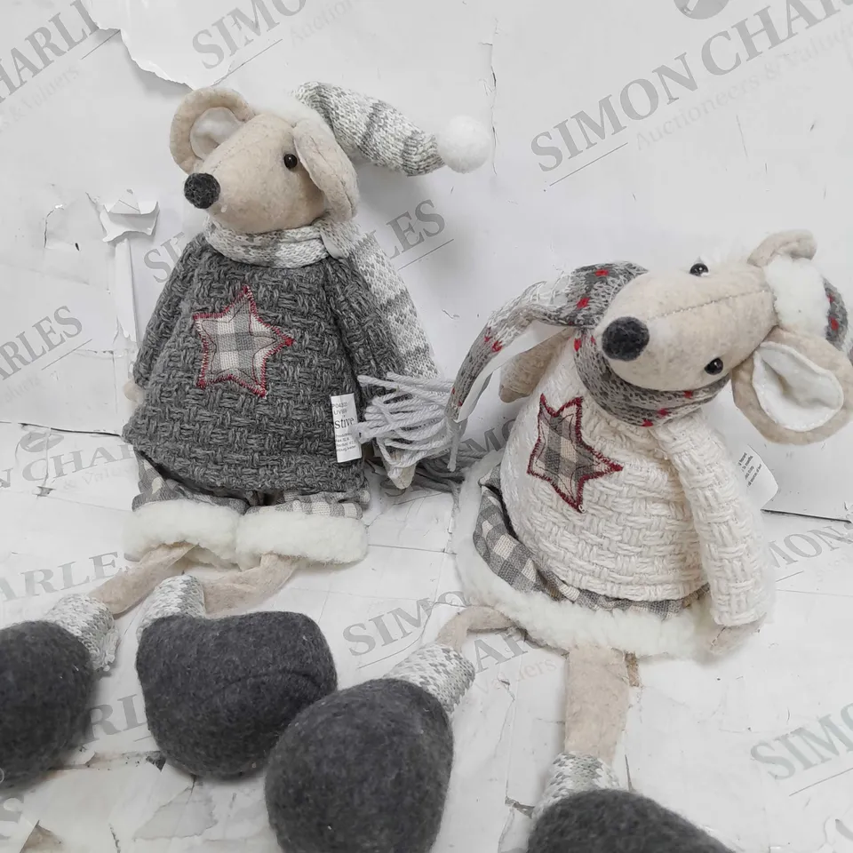 50CM SITTING MICE - BOY AND GIRL RRP £25.99