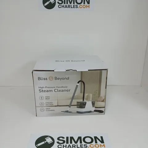 A BOX OF 2 BLISS & BEYOND HIGH-PRESSURE HANDHELD STEAM CLEANER β BOXED