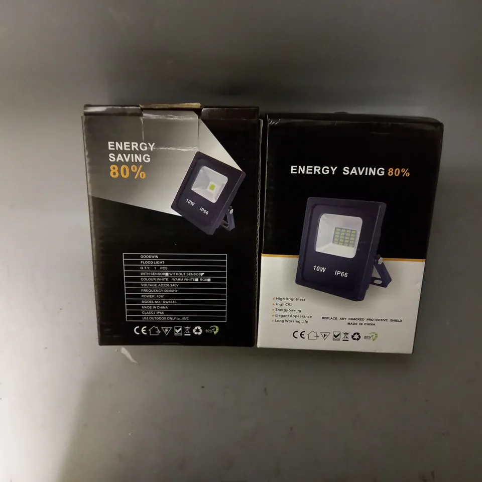 SET OF 2 GOODWIN FLOOD OUTDOOR LIGHTS