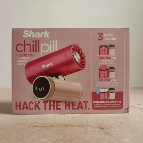 BOXED SHARK CHILL PILL 3-IN-1 FAN, MIST & INSTACHILL SYSTEM