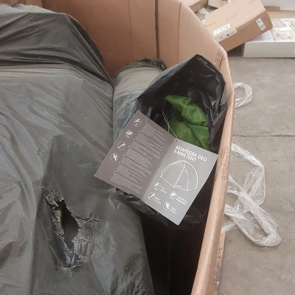 PALLET CONTAINING A LARGE QUANTITY OF ASSORTED ITEMS INCLUDING: FOLDING DESK, TENT ECT