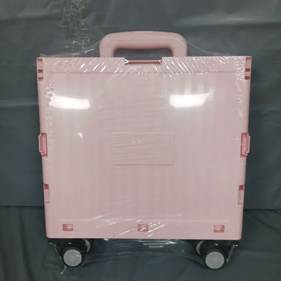 COLLAPSIBLE SHOPPING CART IN PINK