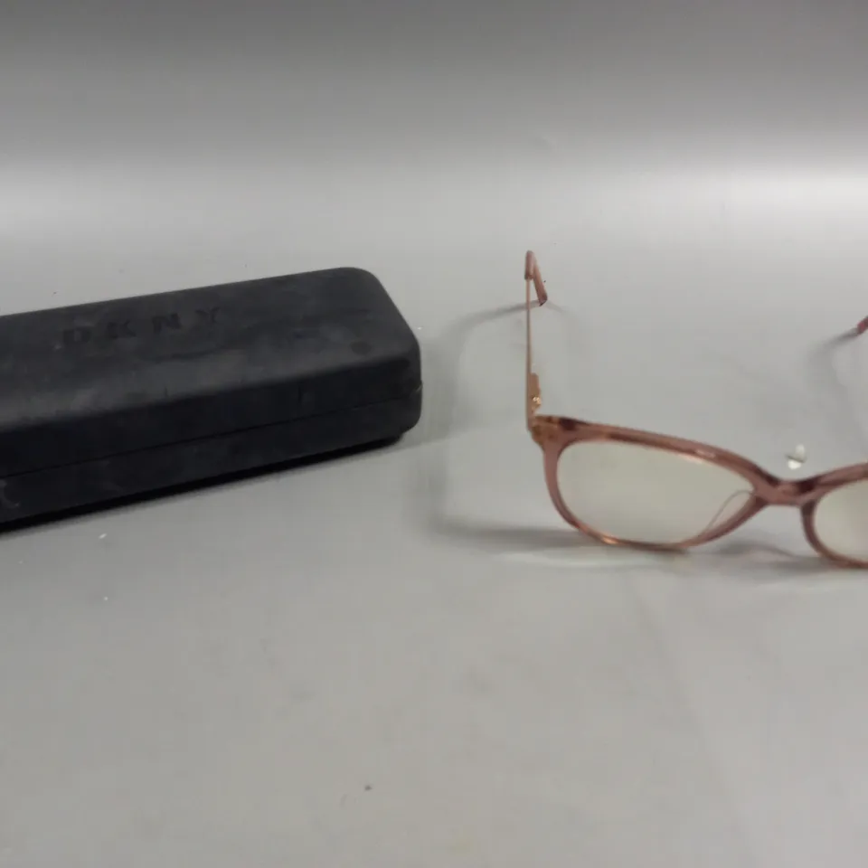 DKNY PINK GLASSES WITH CASE 