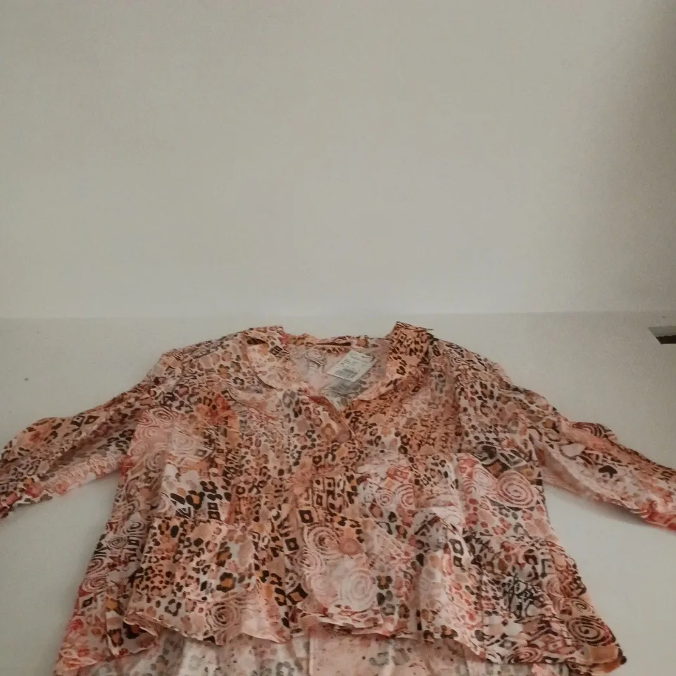 BARBARA LEBEK COLLECTION 4 CORAL B SHIRT UK 20 TAGGED