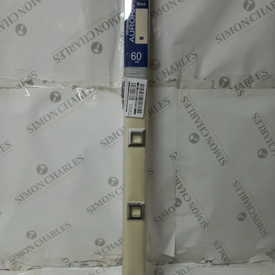 PLAIN CREAM EYELET ROLLER BLIND 60CM X 160CM RRP £10