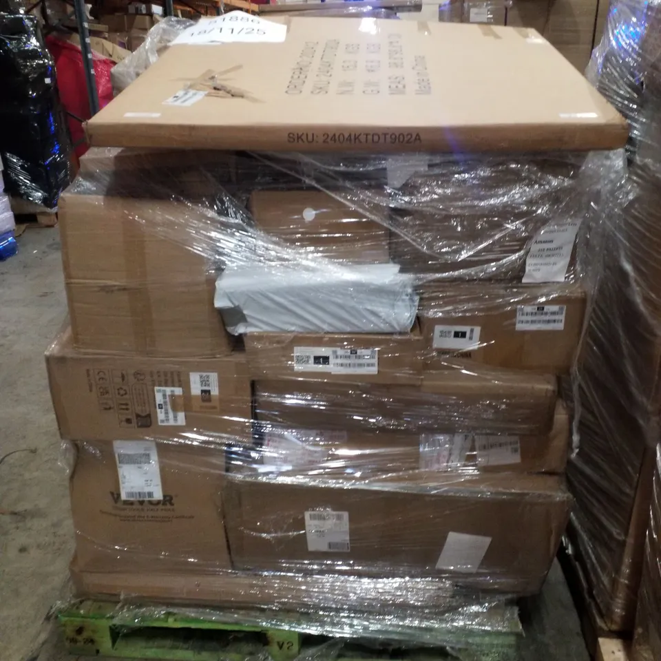 PALLET CONTAINING ASSORTED PRODUCTS INCLUDING SCOOTER, RAISED TOILET SEAT & SELF ADHESIVE WALL PAPER