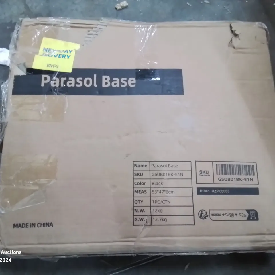 BOXED PARASOL BASE
