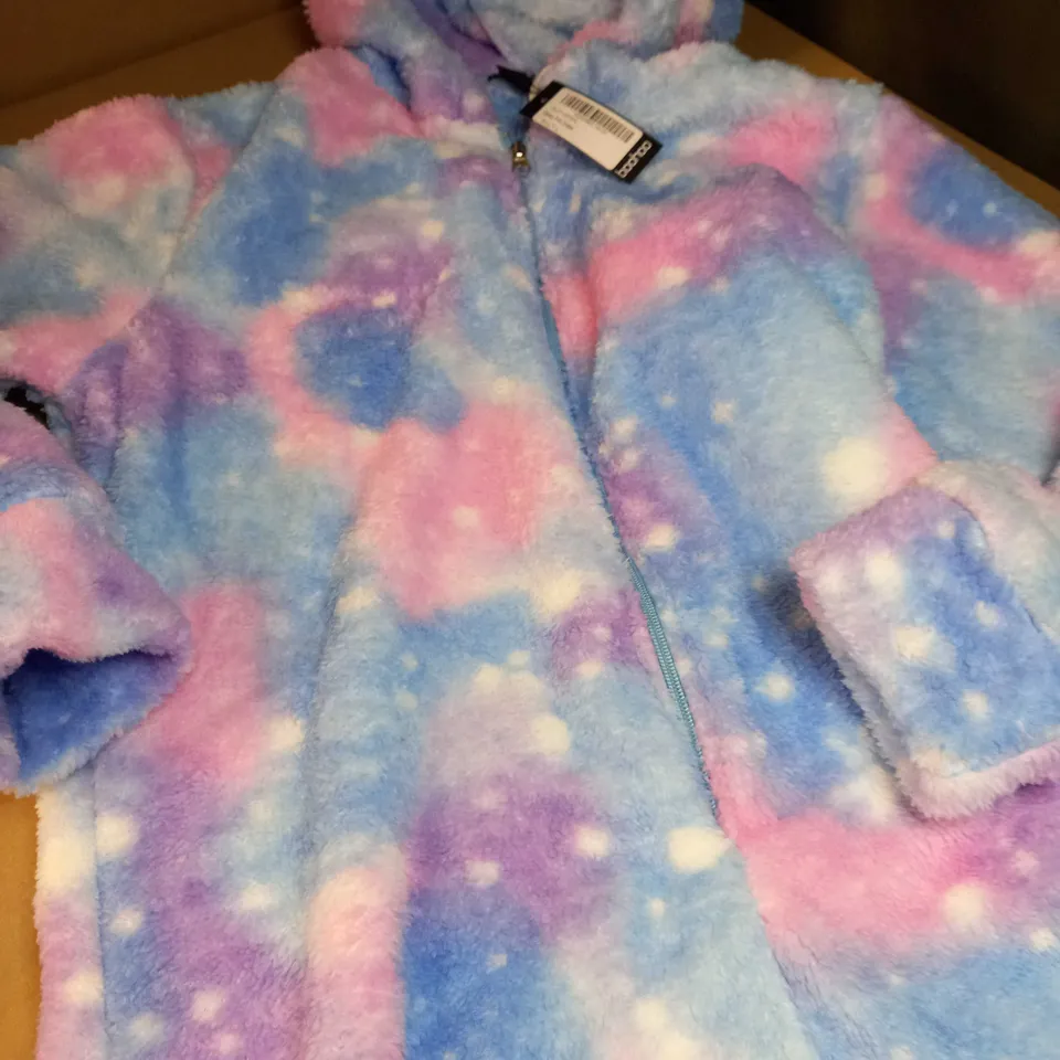 BOOHOO MULTI/GALAXY PRINT ONESIE - LARGE