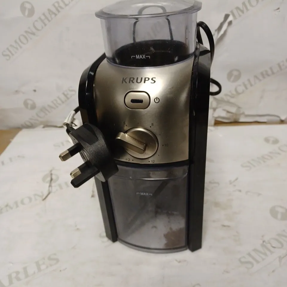 KRUPS EXPERT BURR GRINDER FOR COFFEE BEANS