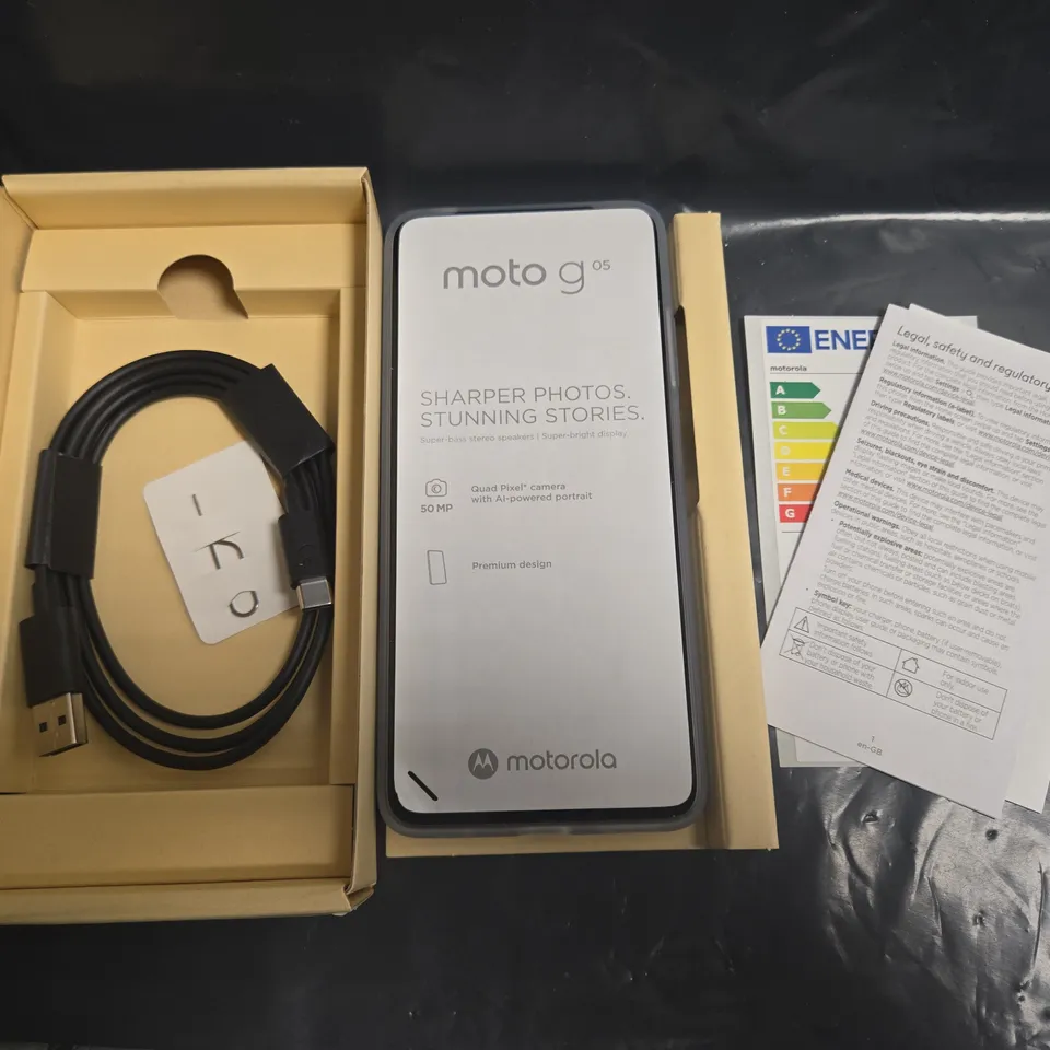 BOXED MOTOROLA MOTO G 05 4+64GB IN DENIM BLUE - MC43C