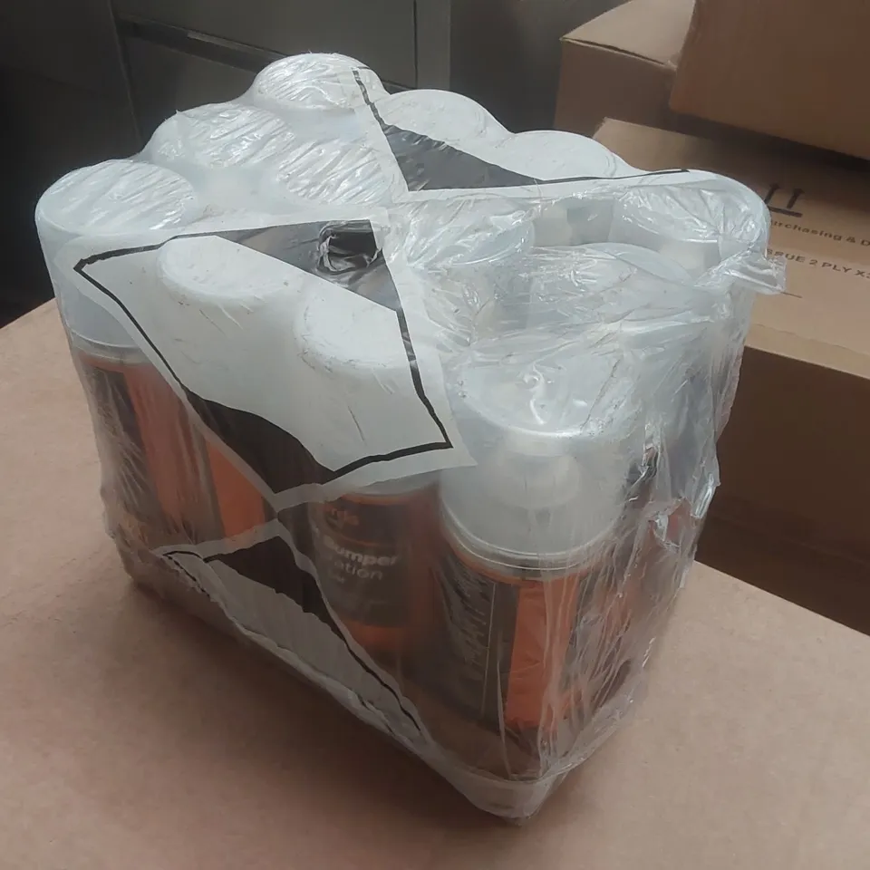 12x 300ML HALFORDS PLASTIC BUMPER PREPARATION CLEAR SPRAY