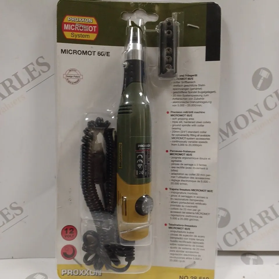 PROXXON MICROMOT 60/E PRECISION MILL/DRILL MACHINE
