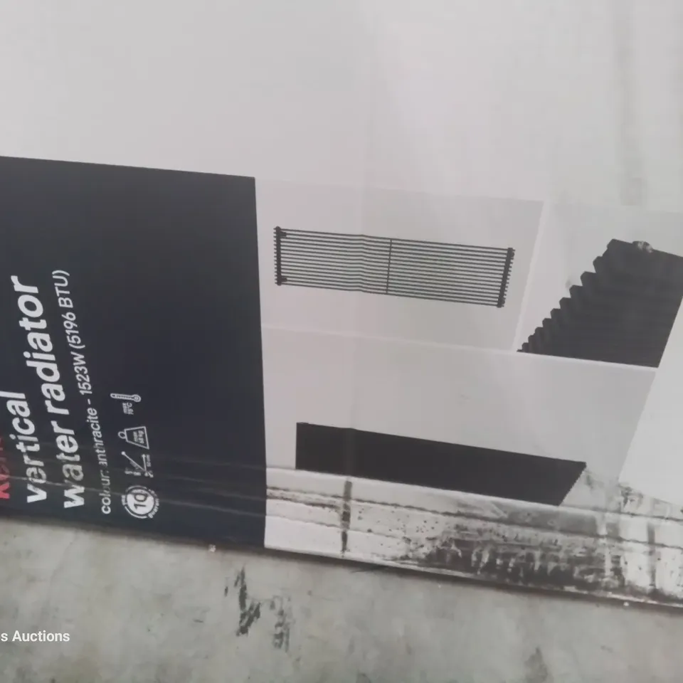 BOXED DESIGNER KENSAL VERTICAL WATER RADIATOR ANTHRACITE 1523W