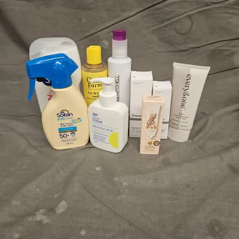 APPROXIMATEY 20 HEALTH AND BEAUTY PRODUCTS TO INCLUDE - THE ORDINARY PEELING SOLUTION - SANEX SHOWER GEL - PAUL MITCHELL THICKENING STYLER - ETC
