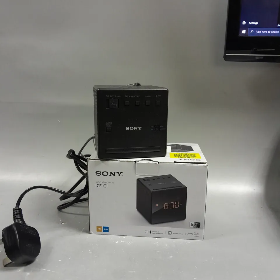 BOXED SONY CLOCK RADIO ICF-C1