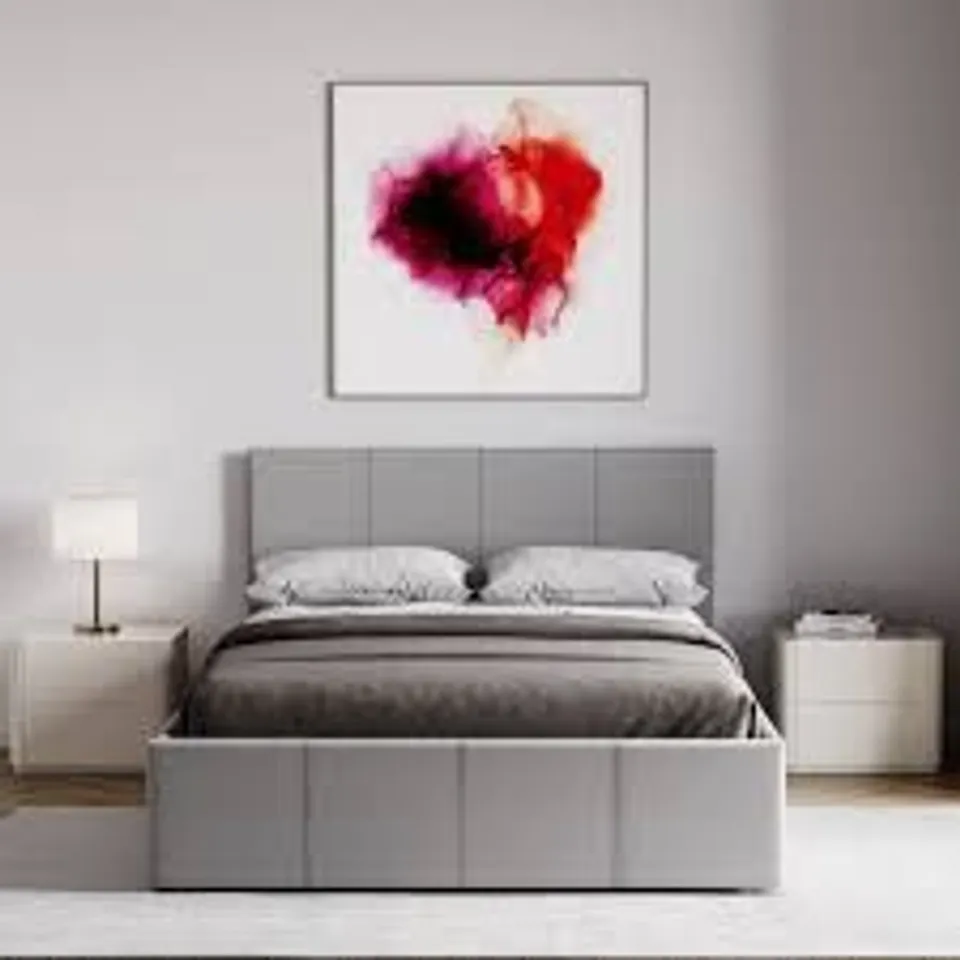 BOXED WILNA UPHOLSTERED OTTOMAN BED (3BOXES)