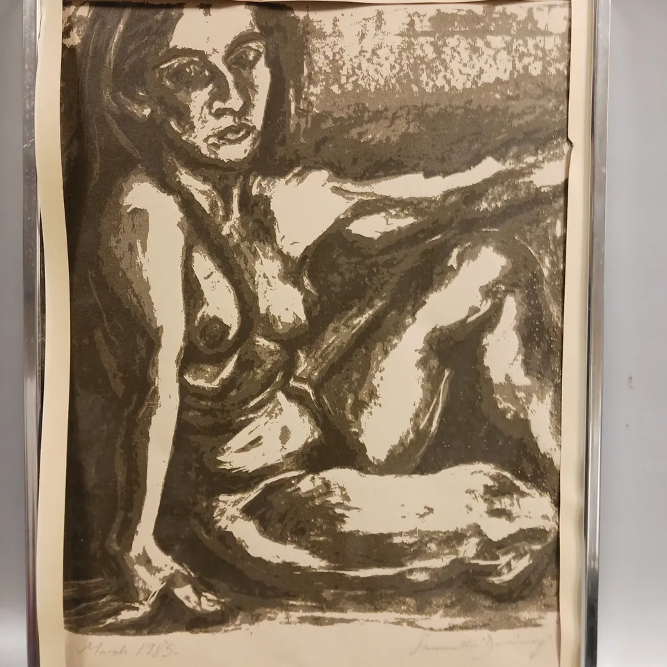 SAMANTHA 'DEVANNEY SIGNED, FRAMED, AND DATED ART PRINT