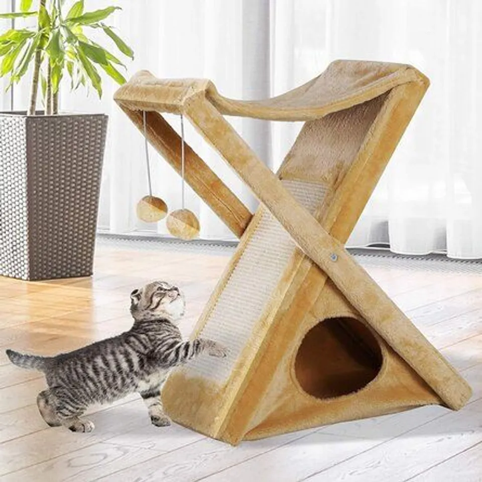 65CM CAT TREE - YELLOW