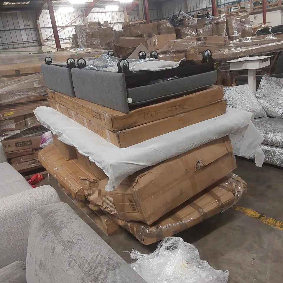 PALLET CONTAINING A LARGE QUANTITY OF ASSORTED FURNITURE PARTS ECT